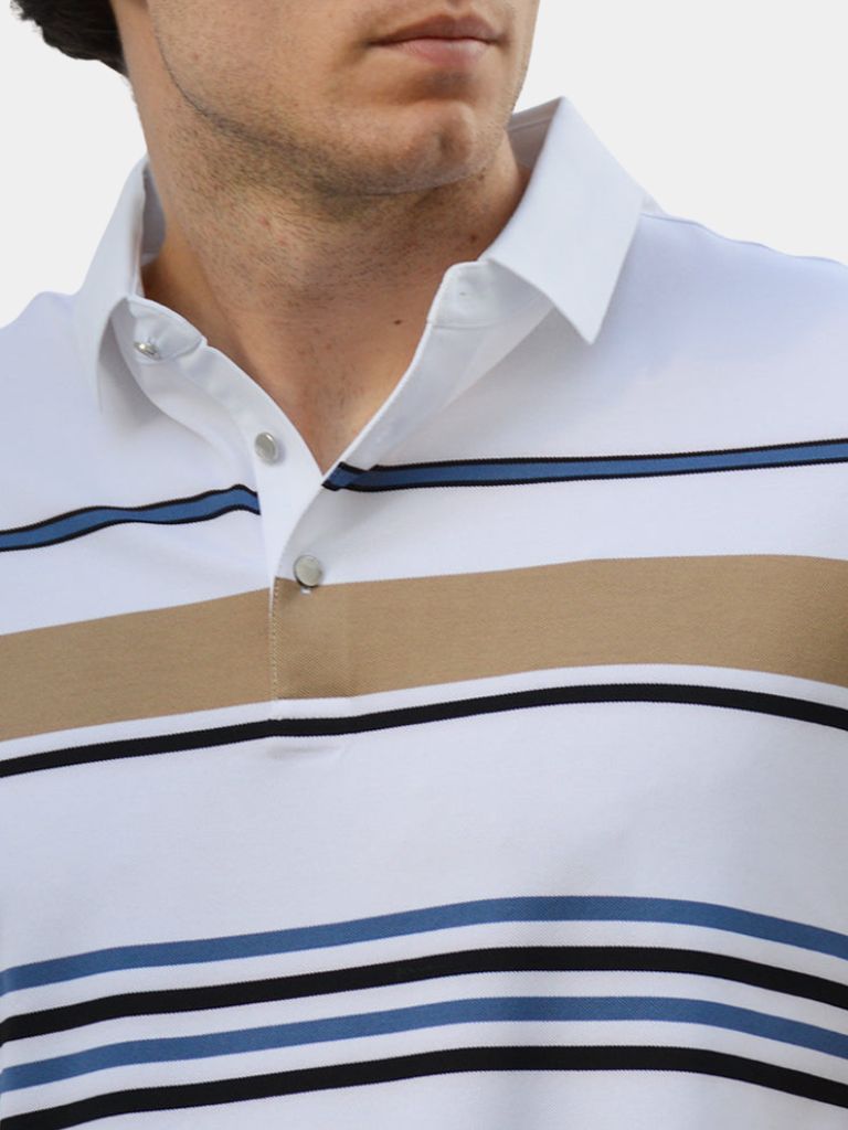 Sunset Stripe Polo for Men