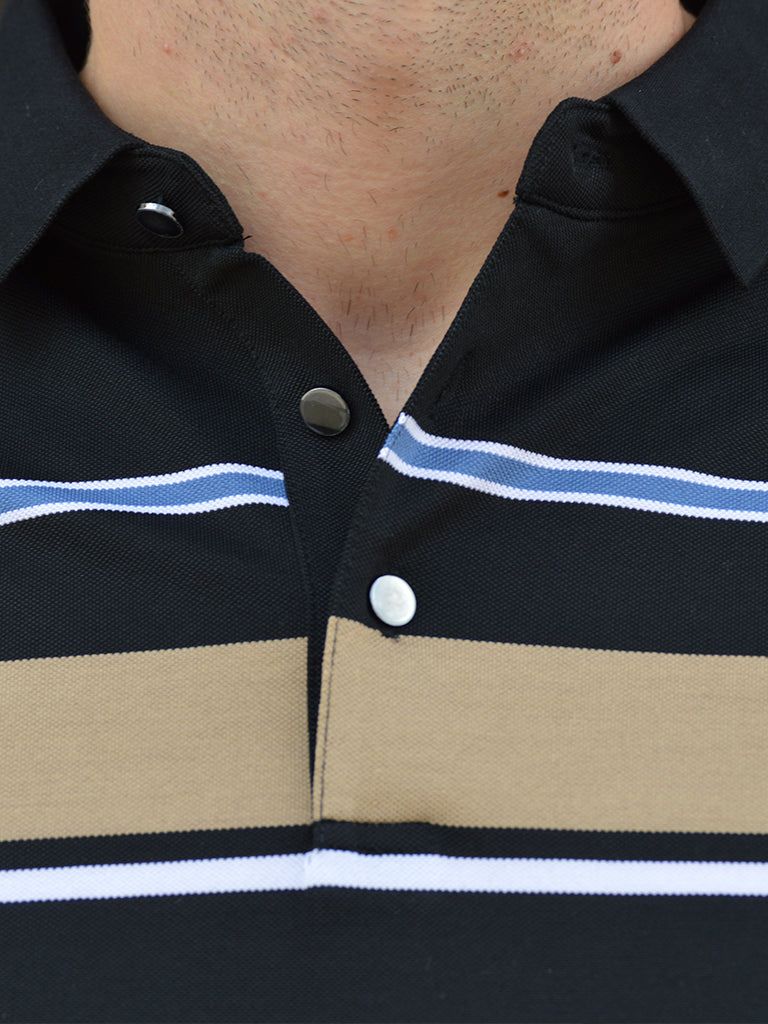 Sunset Stripe Polo for Men