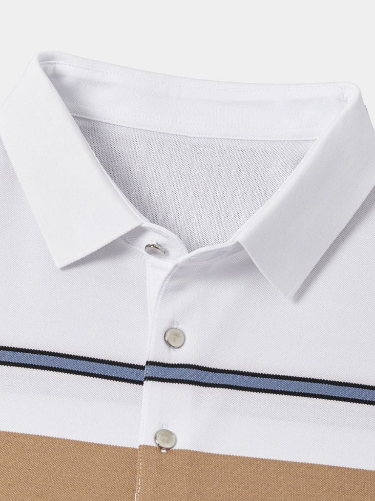 Sunset Stripe Polo for Men
