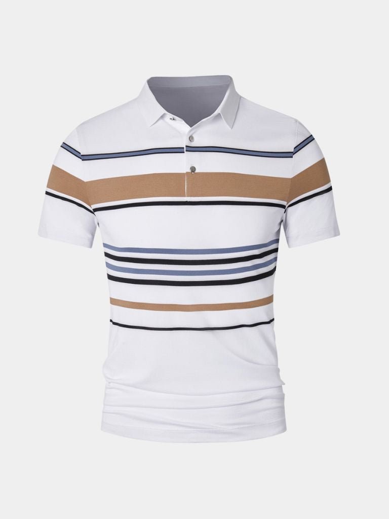 Sunset Stripe Polo for Men