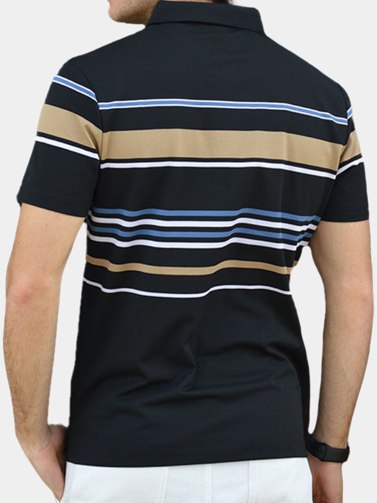 Sunset Stripe Polo for Men