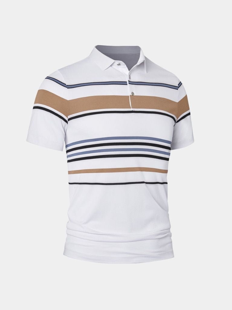 Sunset Stripe Polo for Men