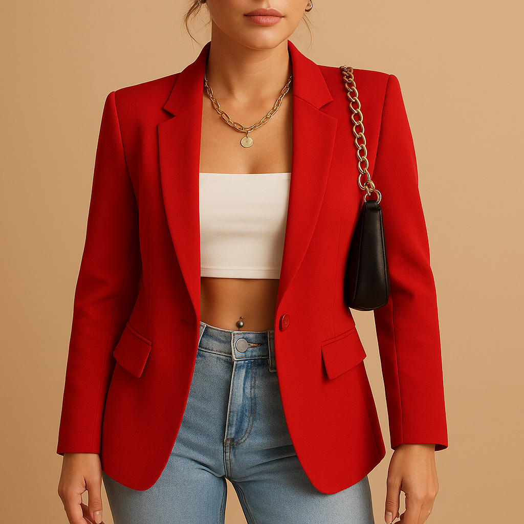 Tailored blazer with classic-modern look for women | Hazel