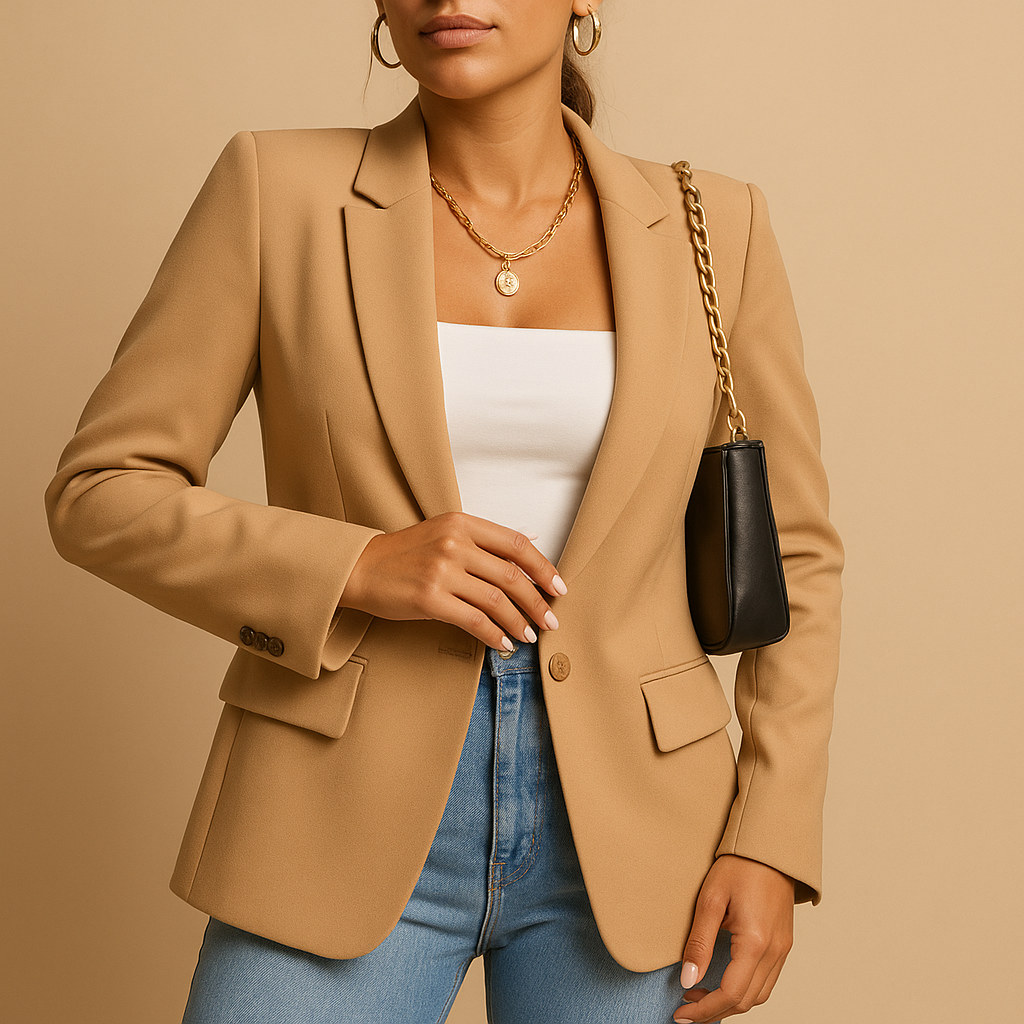 Tailored blazer with classic-modern look for women | Hazel