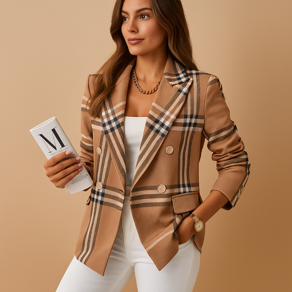 Tailored blazer with functional pockets for women | Hannah