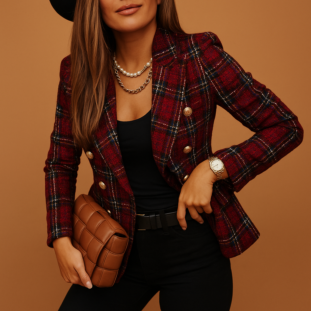 Tailored classic blazer with elegant fit for women | Iris