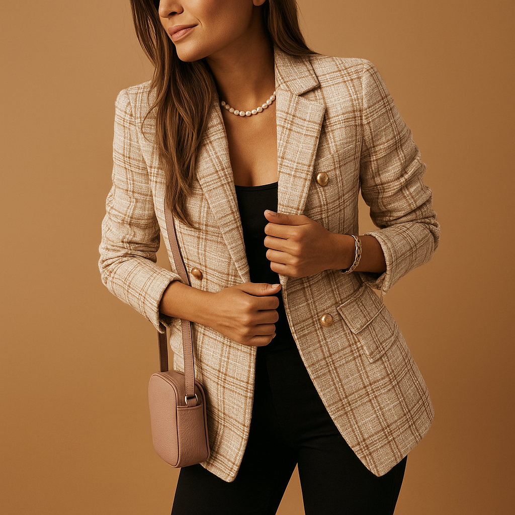 Tailored classic blazer with elegant fit for women | Iris