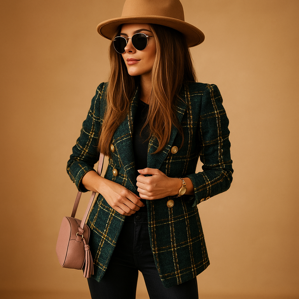 Tailored classic blazer with elegant fit for women | Iris