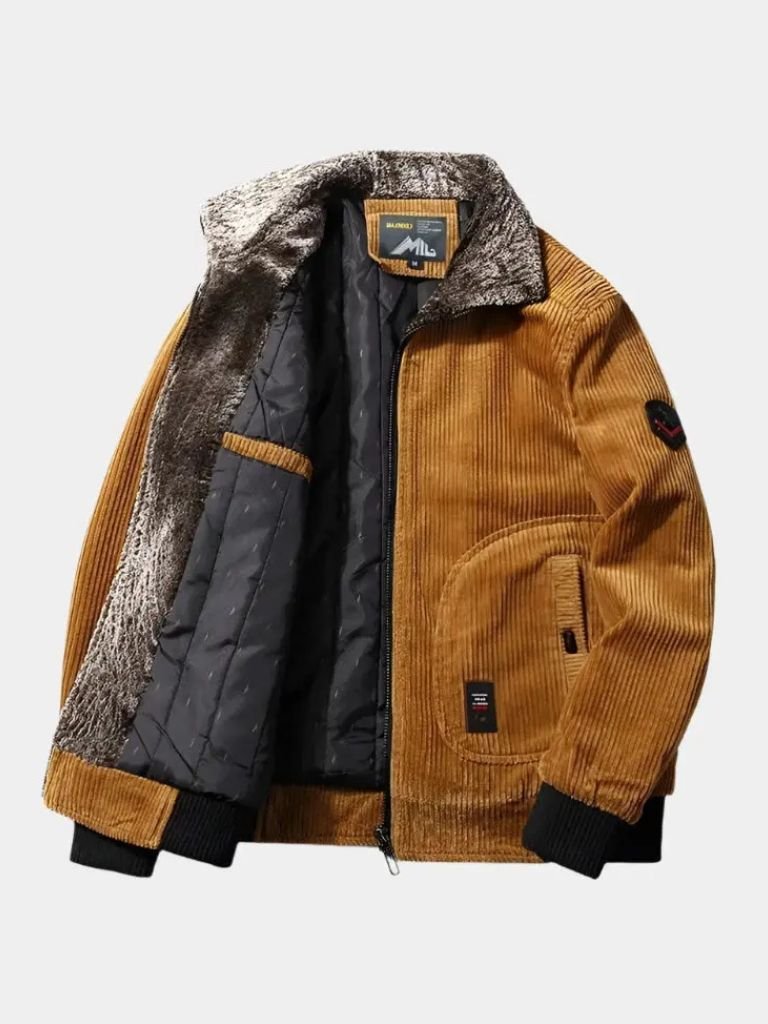 Thermal Windbreaker Corduroy Jacket for Men