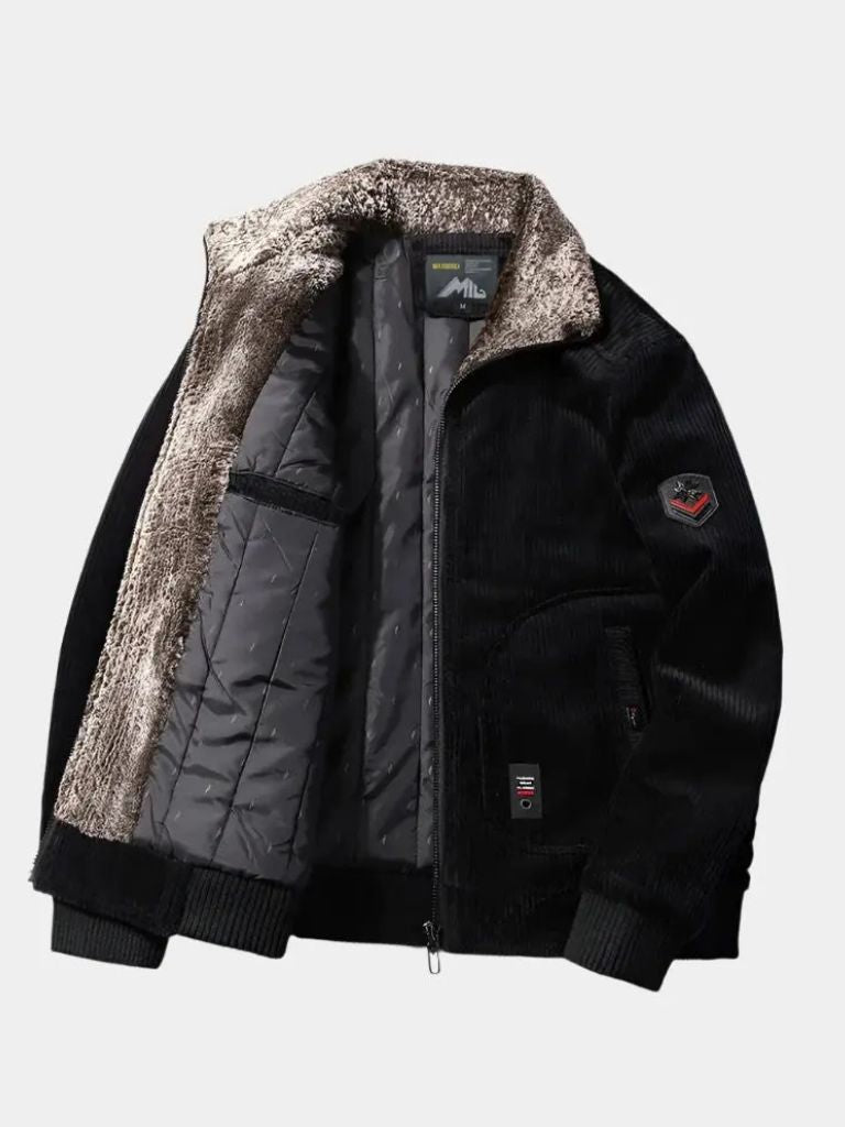 Thermal Windbreaker Corduroy Jacket for Men