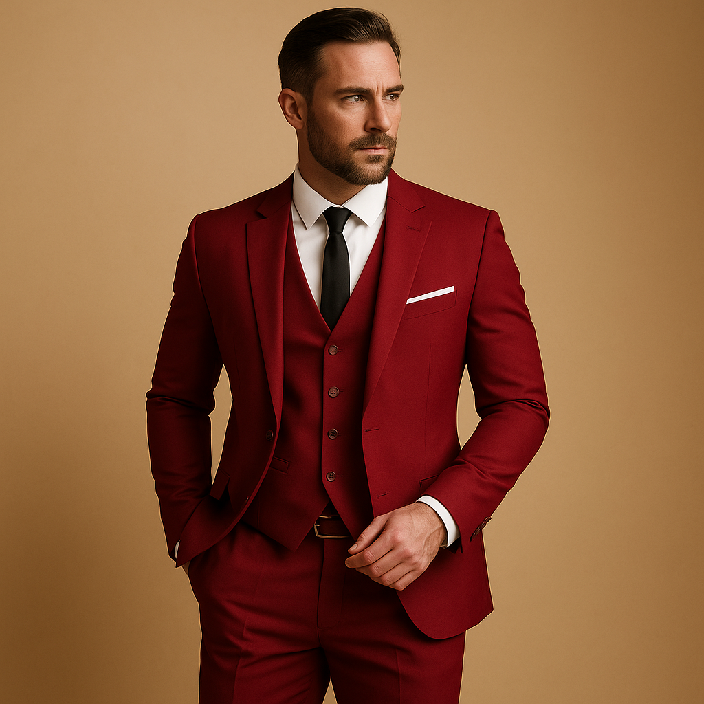 Three-piece slim fit suit for men | Harrison