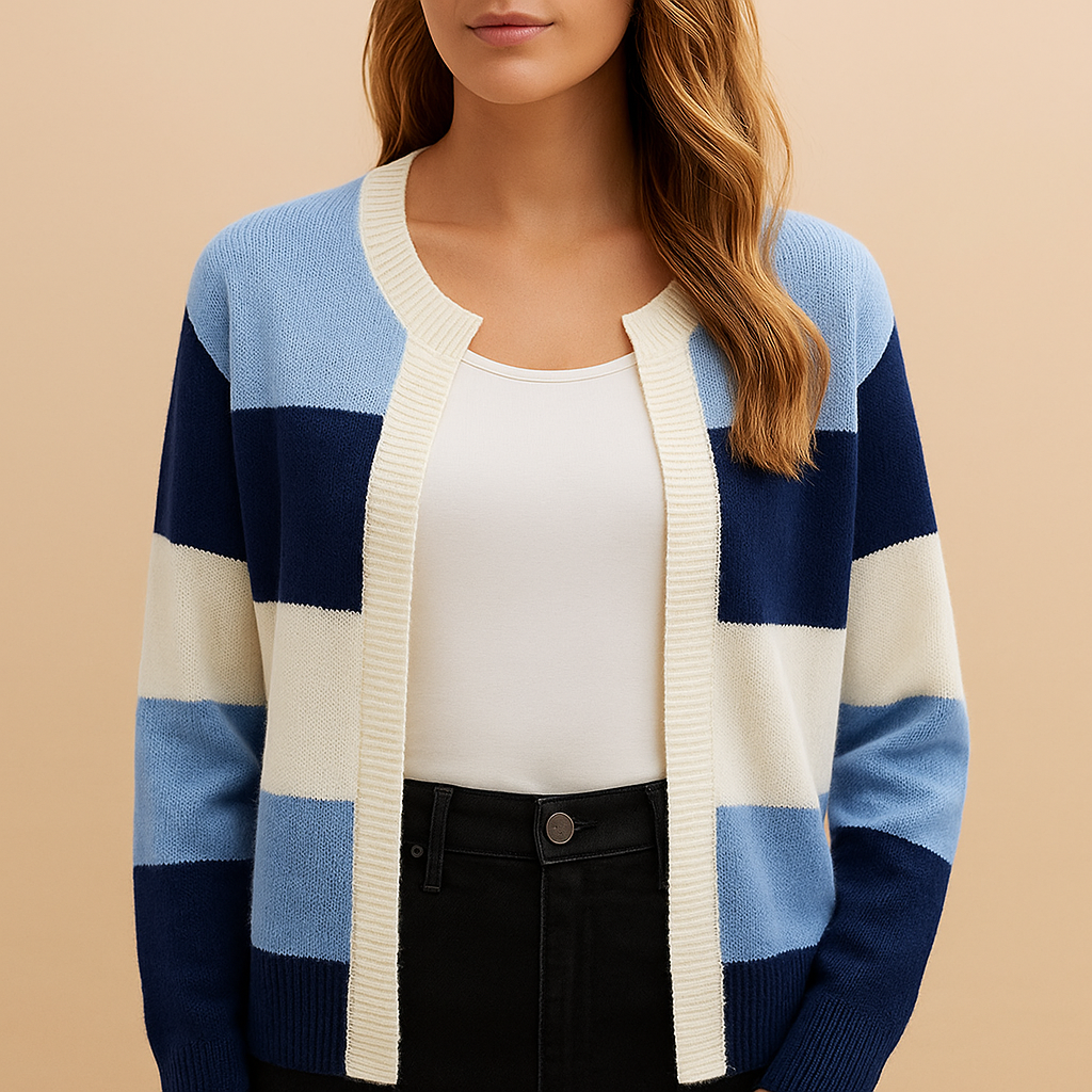 Timeless elegant open-front cardigan for women | Estelle