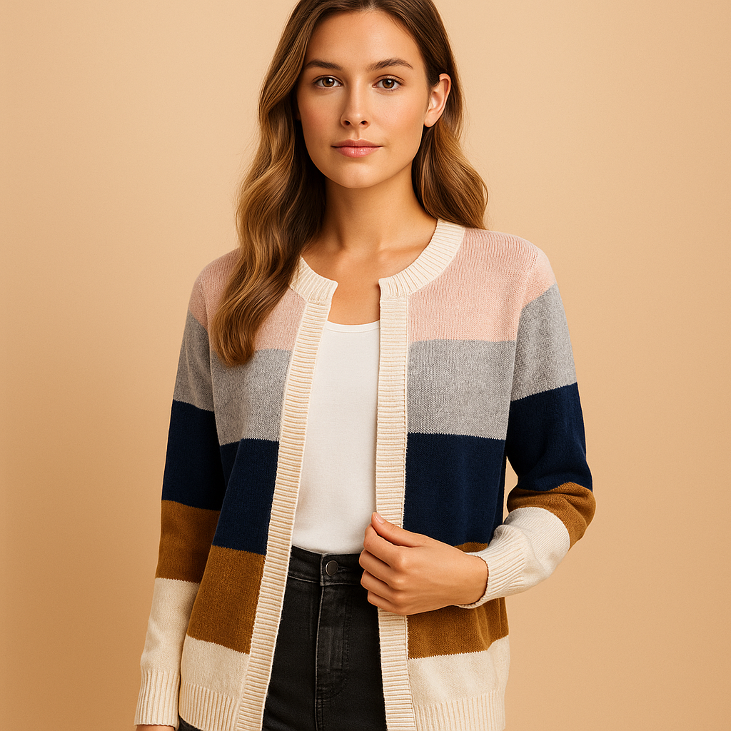 Timeless elegant open-front cardigan for women | Estelle