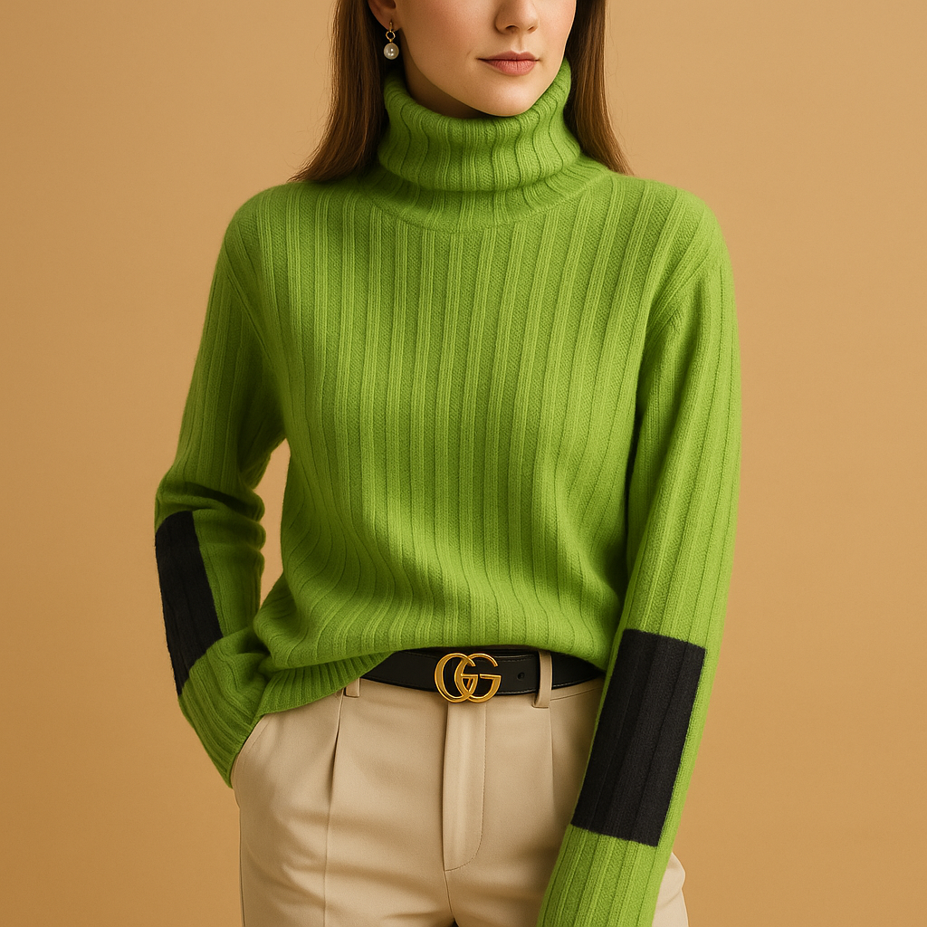 Turtleneck knit sweater for women | Eliza