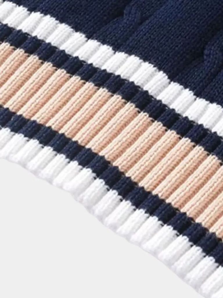 V Neck Elegant Knit Vest for Men