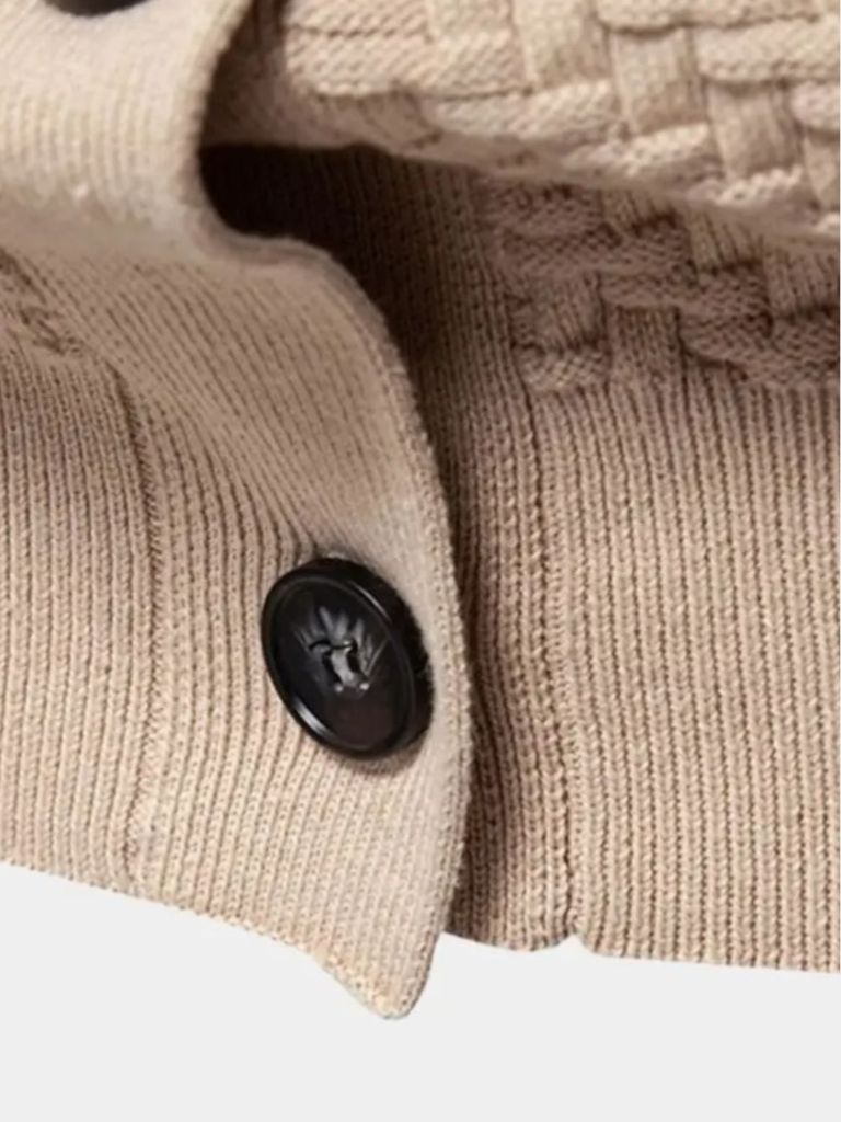 V Neck Knitwear Cardigan for Men