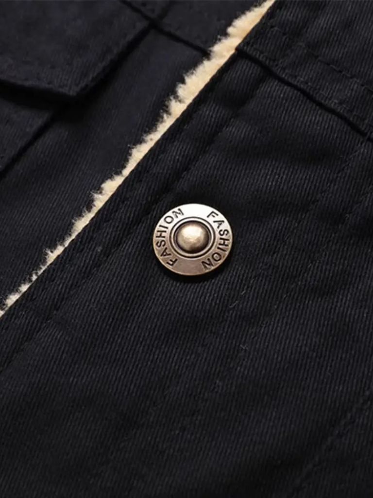 Vintage Fleece Bomber Jacket for Men