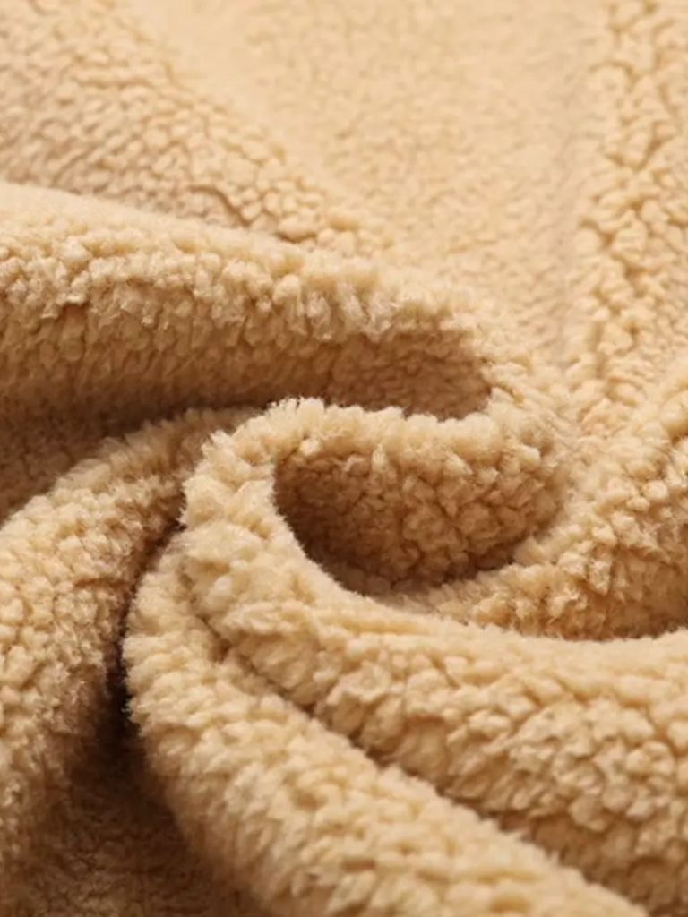 Vintage Fleece Bomber Jacket for Men