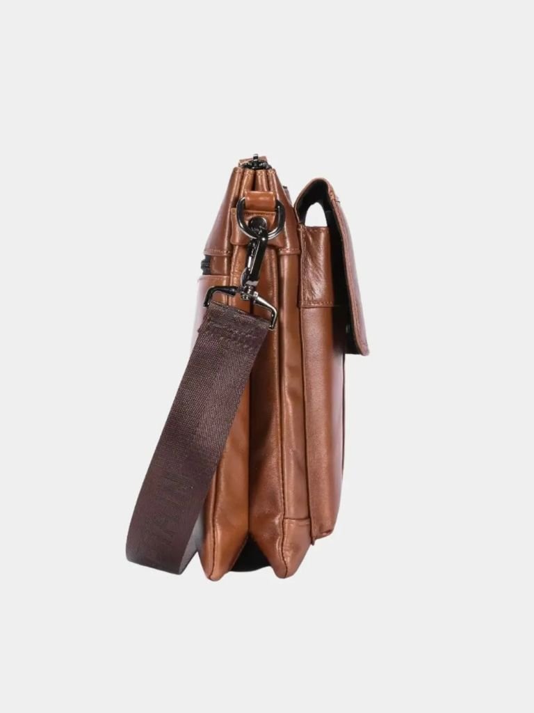 Vintage Leather Shoulder Bag for Men