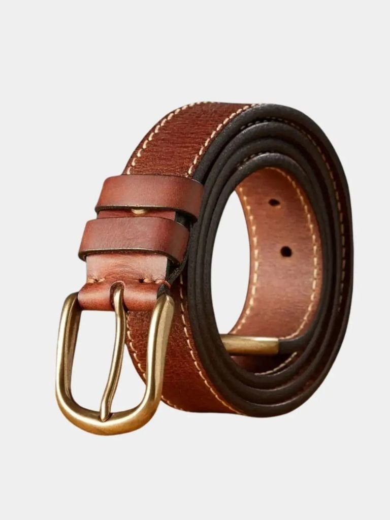 Vintage Leather Thickened Belt for Men