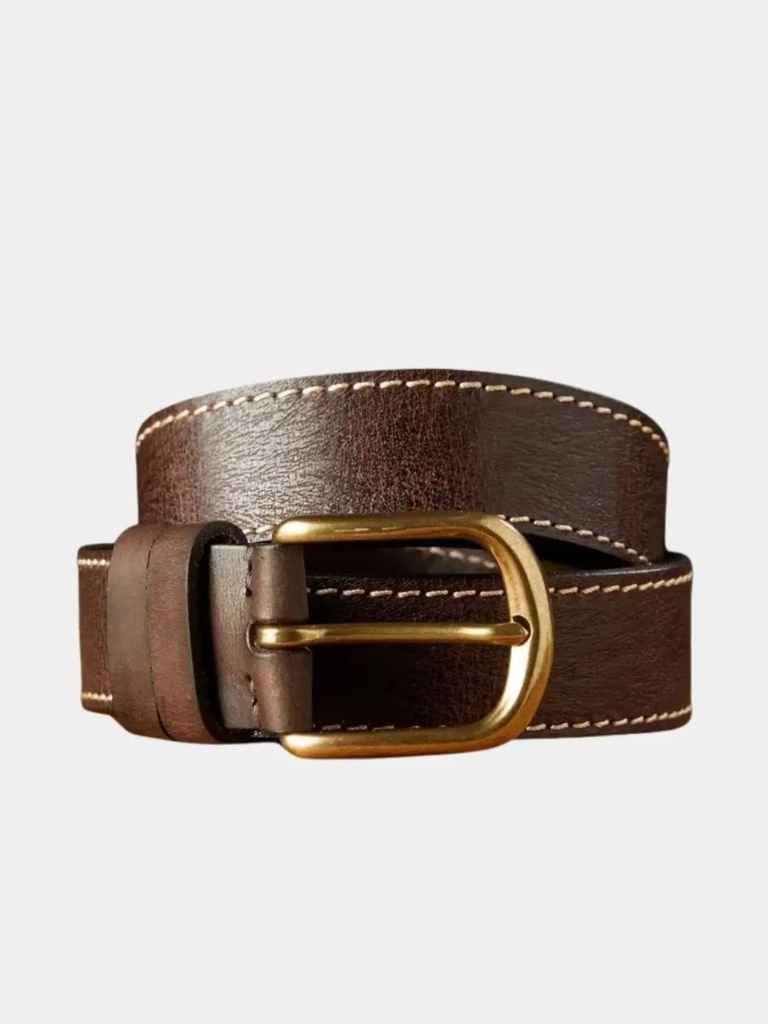 Vintage Leather Thickened Belt for Men