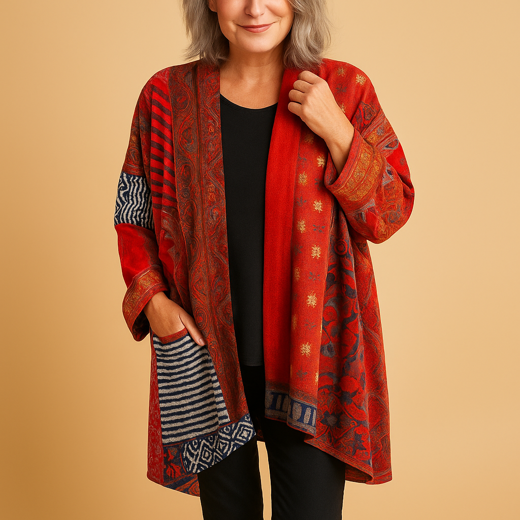 Vintage long sleeve knit sweater for women | Nora