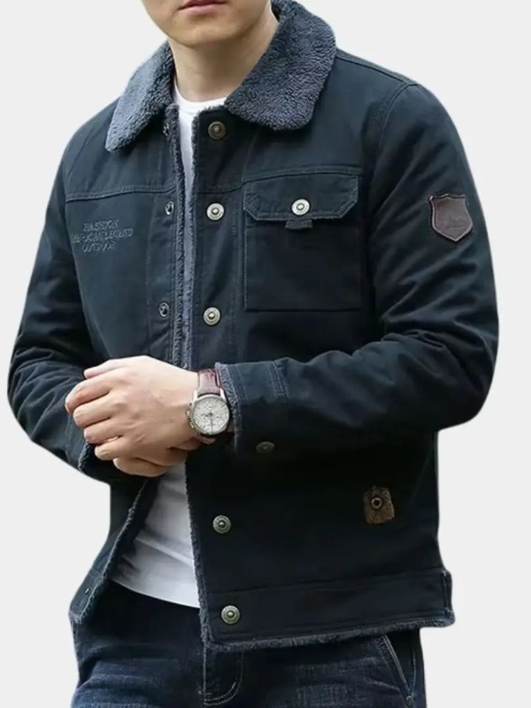 Vintage Military Aviator Jacket for Men