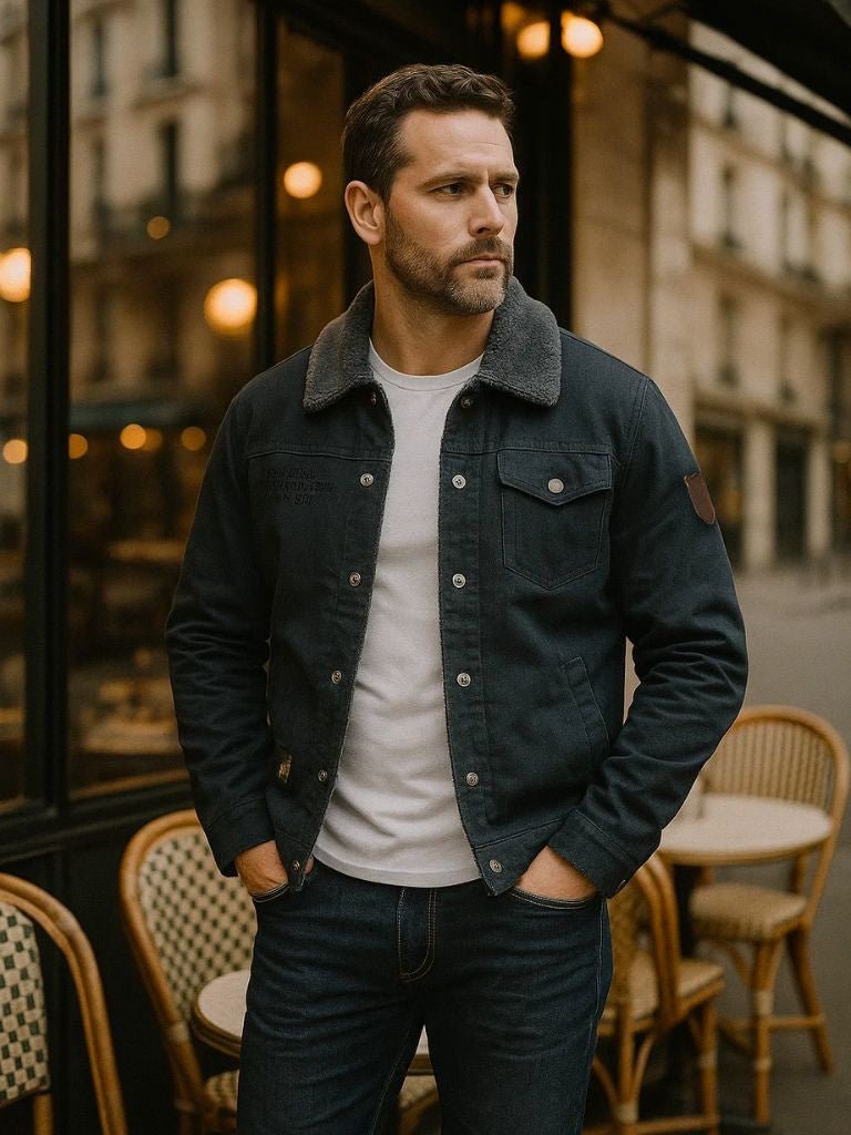 Vintage Military Aviator Jacket for Men