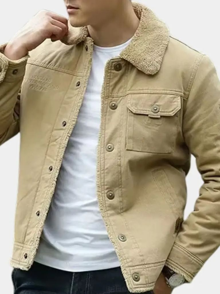 Vintage Military Aviator Jacket for Men