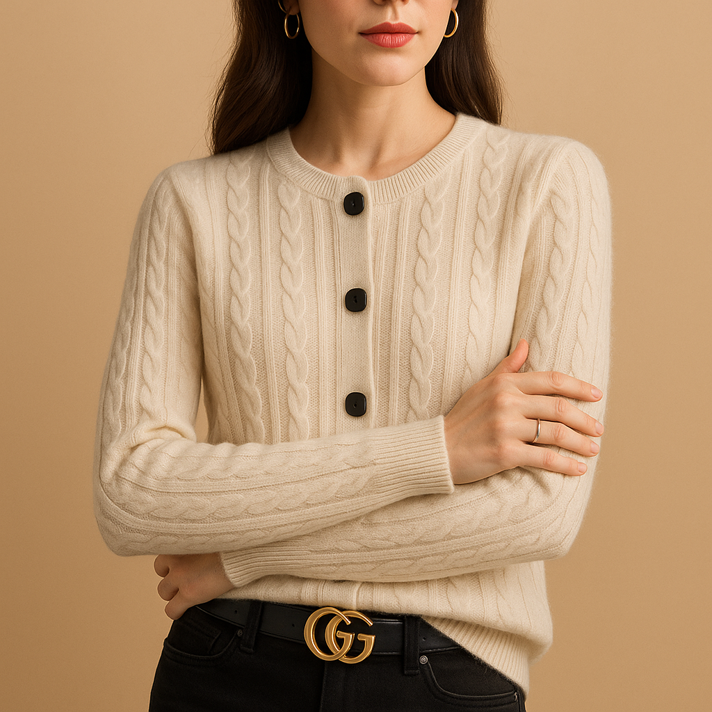 Warm wool buttoned vest for women | Kate