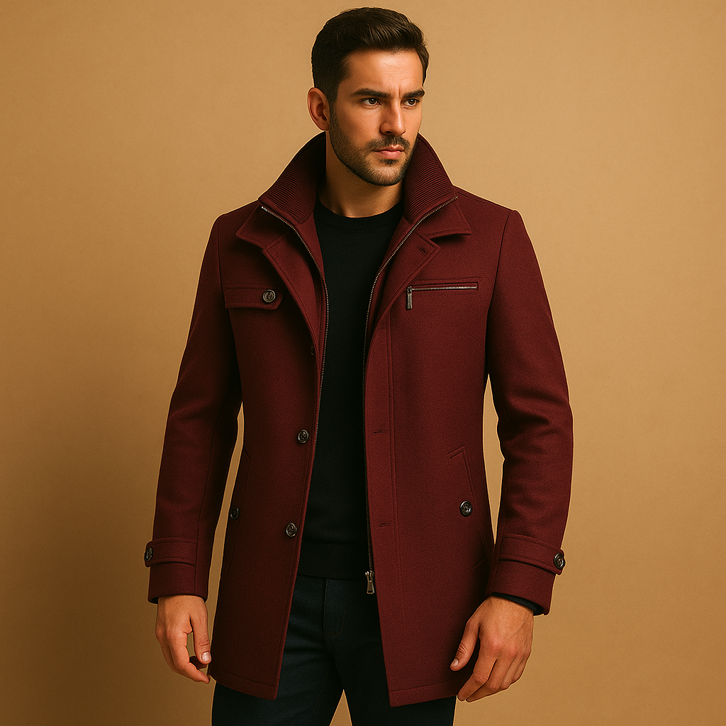 Waterproof winter jacket with adjustable cuffs for men | Nolan