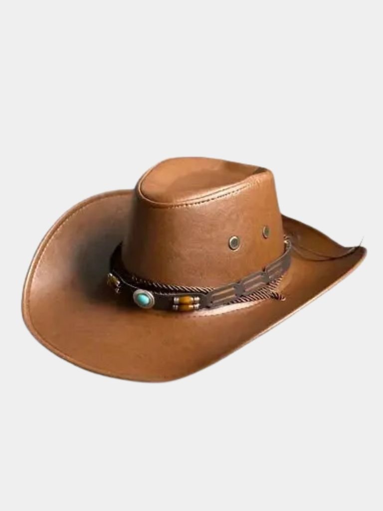 Western Cowboy Leather Hat for Men