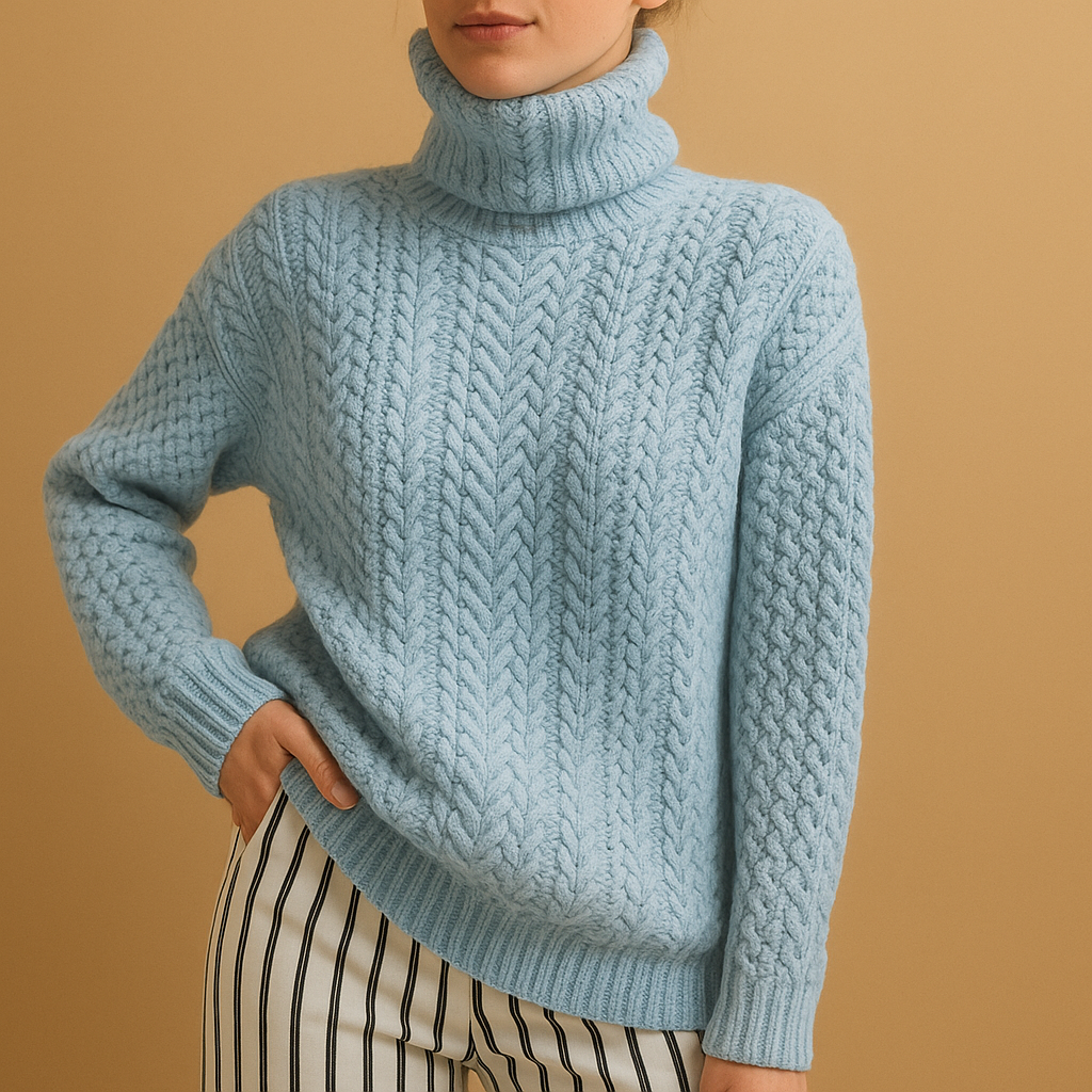 Wool turtleneck sweater for women | Yasmine
