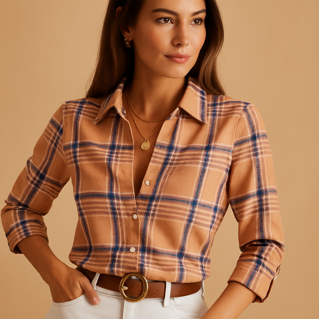 Wrap front printed blouse for women | Clara