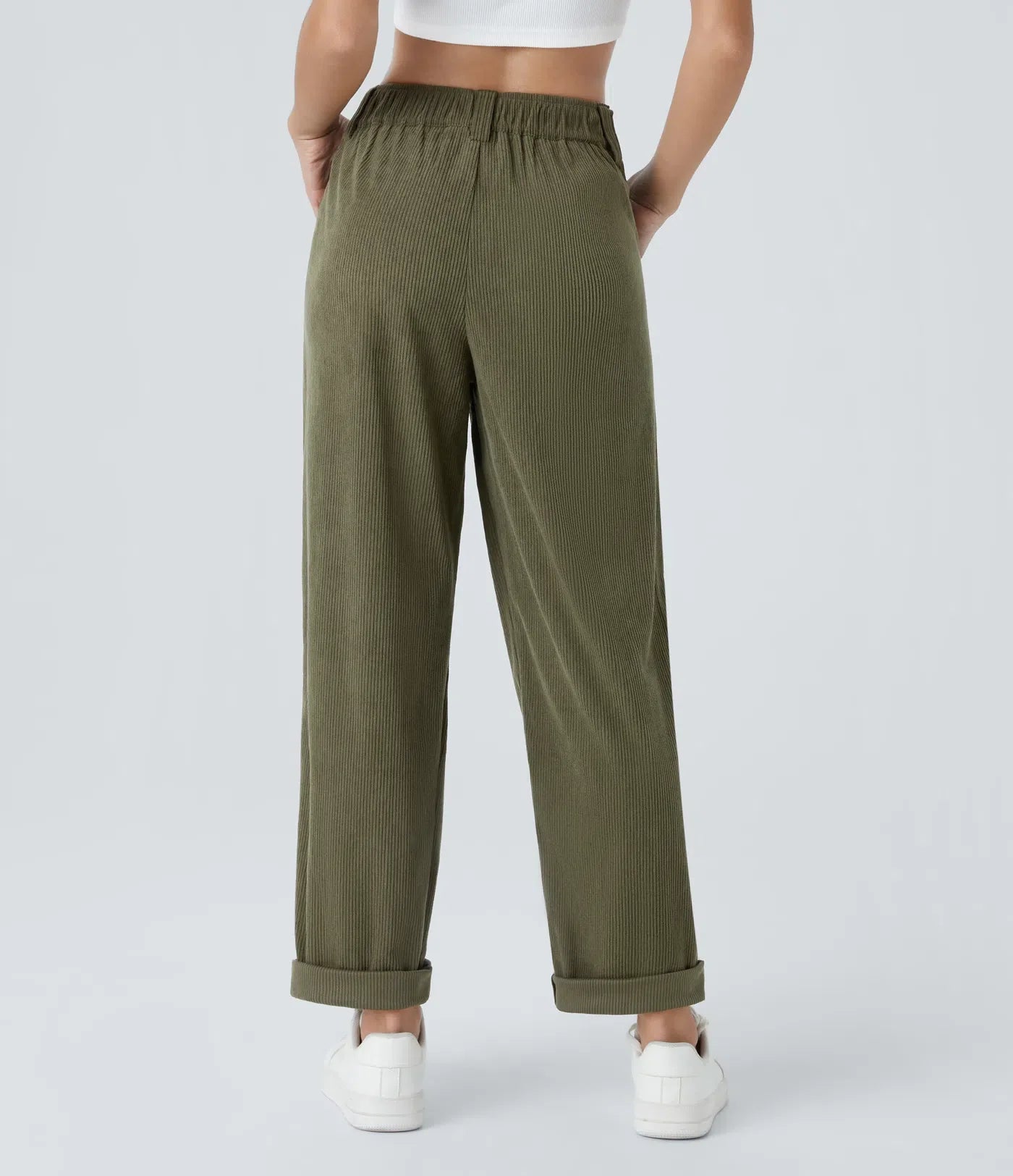 Jhana Casual Corduroy Pants for Women