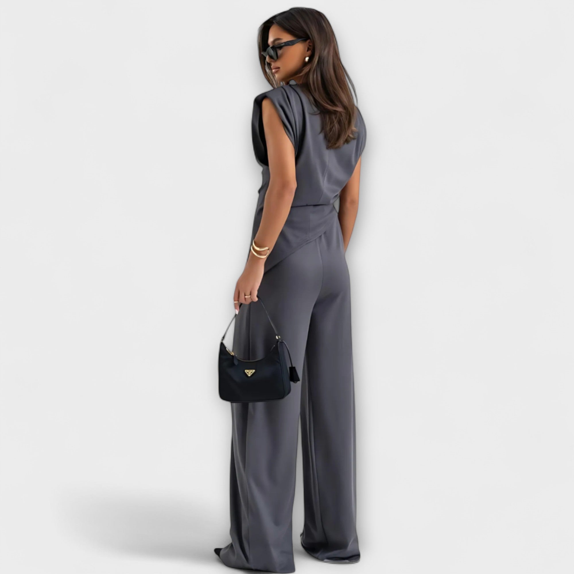 Sofia - Asymmetrical Ensemble with Draped Shoulders