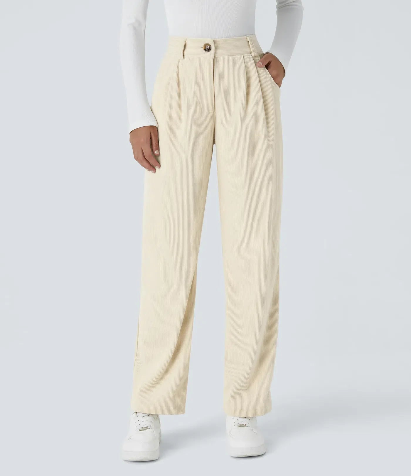 Jhana Casual Corduroy Pants for Women