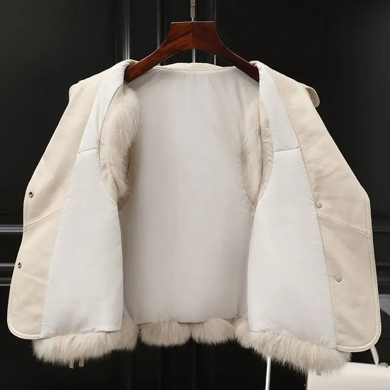 Rosella Stylish faux fur vest for women