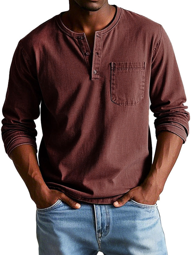 Owen | Vintage Henley Shirt