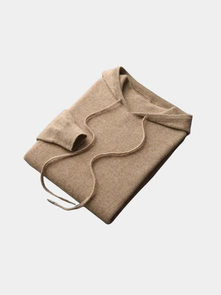 100% Cashmere Hooded Sweater for Men