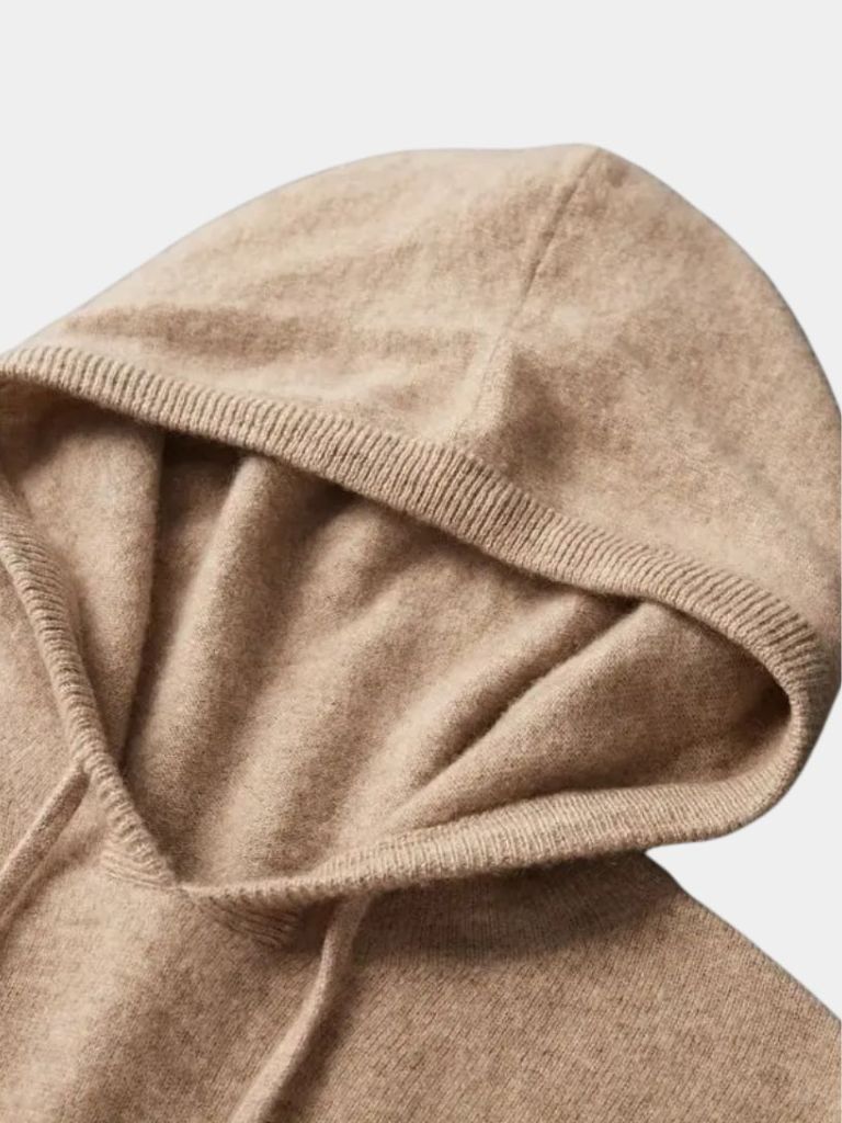 100% Cashmere Hooded Sweater for Men