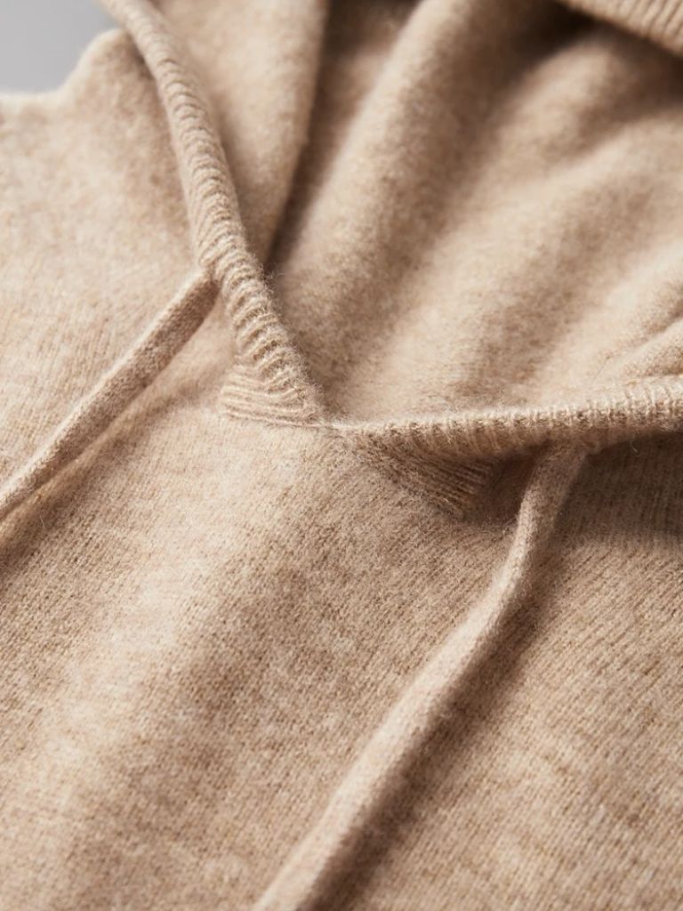 100% Cashmere Hooded Sweater for Men