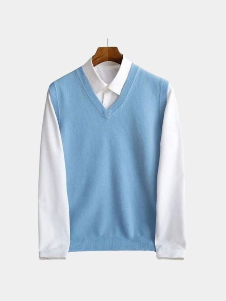 100% Merino Wool Sweater Vest for Men