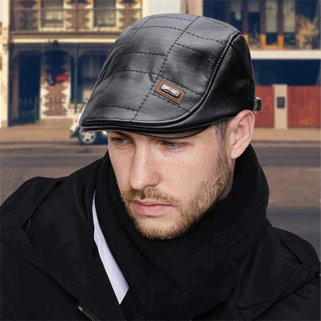 Lennart leather-look hat for men