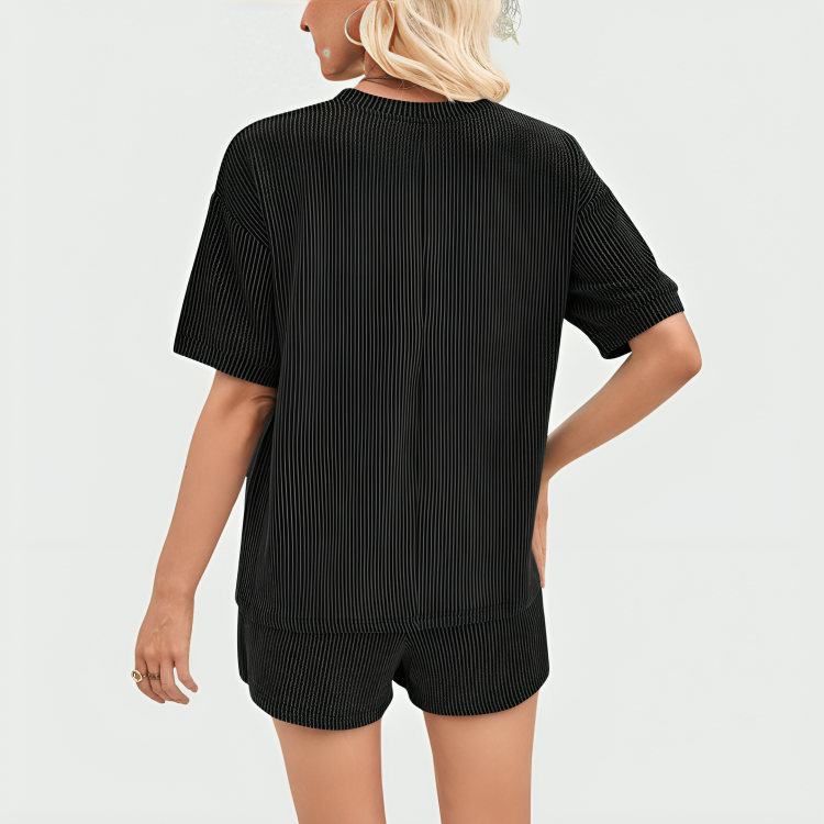 Mabel Comfortable Ribbed Loungewear Set