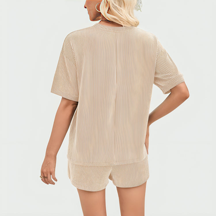 Mabel Comfortable Ribbed Loungewear Set