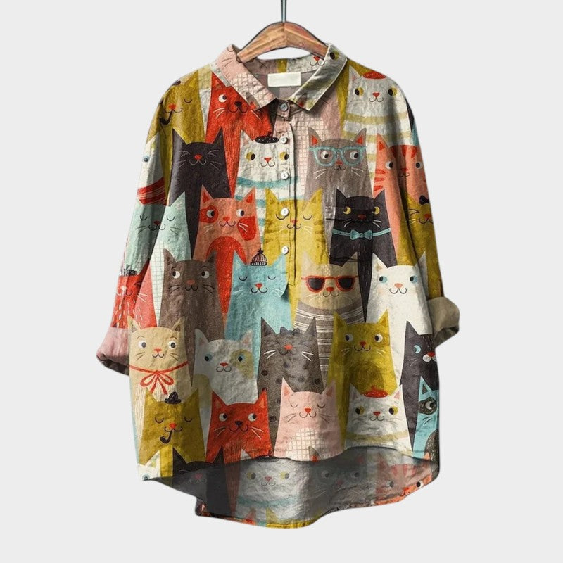 Astrid | Premium Blouse with Lace Detailing