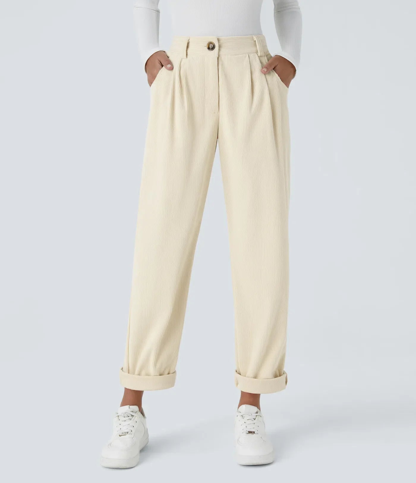 Jhana Casual Corduroy Pants for Women