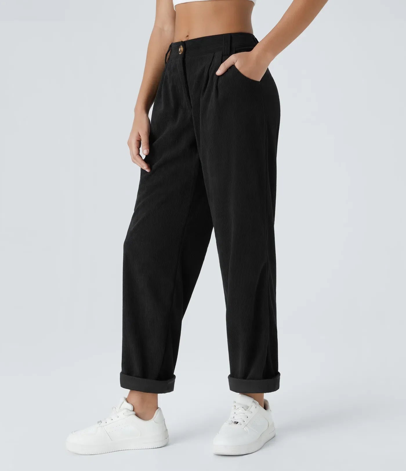 Jhana Casual Corduroy Pants for Women