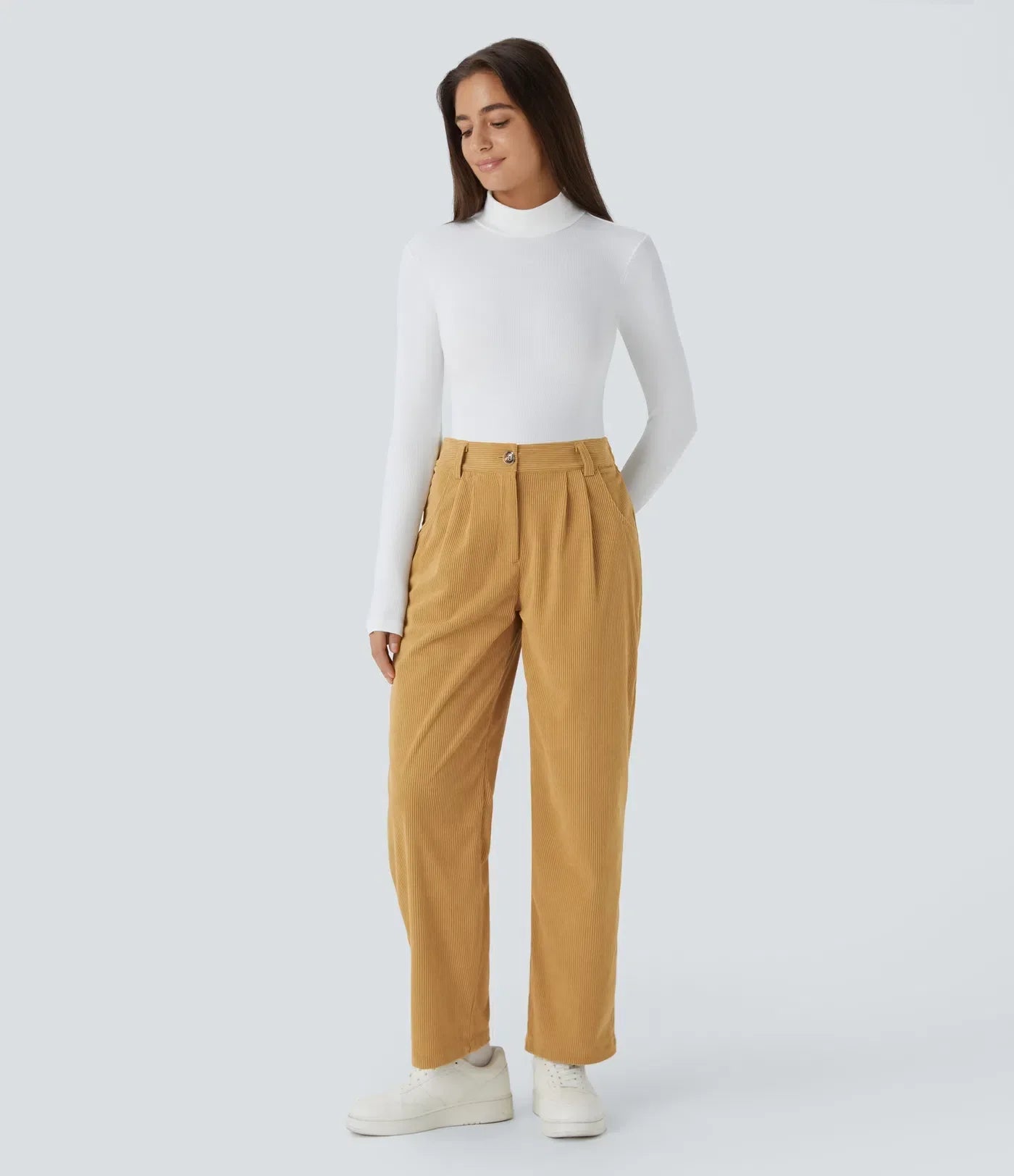 Jhana Casual Corduroy Pants for Women